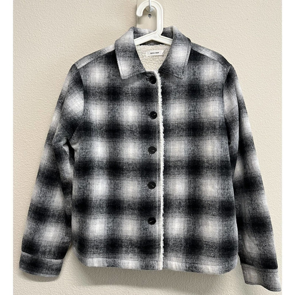 Mod Ref The Andy Jacket Sherpa Lined In Black Pla… - image 7